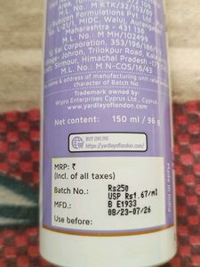 Yardley London Deodorant(English Lavender)