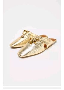 *New* Zara Gold Mules