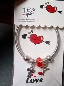 Kada With Unique Love Charm.