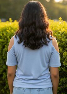 Floral Cold Shoulder Top