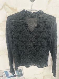 Black Net Top