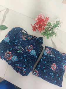 Frock Plazo Set (Printed Gorget Stiched)