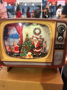 Vintage TV Christmas Snow Globe