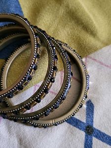 Set of 4 Bejeweled Bangles