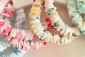 Floral Scrunchies Pack Of 8 Items