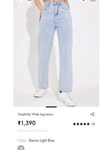 Urbanic Wide Leg Jeans For Women