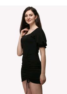 Black Bodycon Mini Dress
