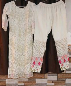 Elegant Pakistani Sequin Work Suit