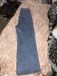 Acid Wash Wide Leg Jeans