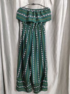 Green Off Shoulder Jumpsuit