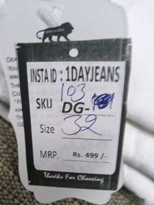 DG103 Size-32 Slim Jeans