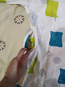 Beige Kurta With Abstract Design