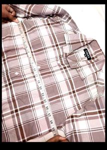 Two Plaid Button-Down Shirts