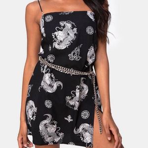 Dragon Print Mini Dress