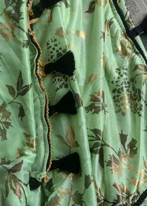 Foil Print Saree