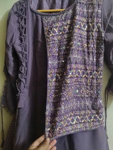 Elegant Purple Kurta Set