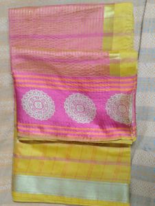 Yellow Saree For Haldi Occasion In Good Condition