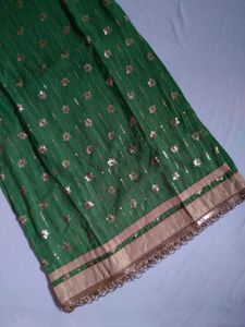 Green Embroidered Kurta Set