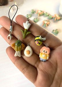 Set of 5 phone charms