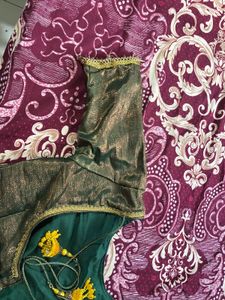 Elegant Yellow &amp; Green Saree