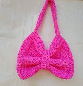 Crochet Bow Bag 🩷🎀