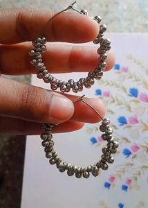 Silver Alloy Earrings
