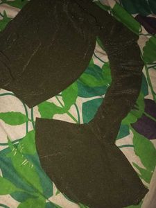 Olive Green Crop Top