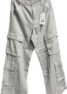 H&M Gray Cargo Pants