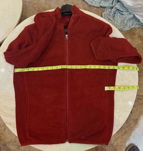 uniqlo Red Full Zip Jacket