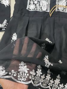 Black Lakhnavi Kurta