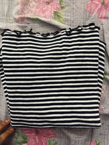 Striped Ribbed Tee