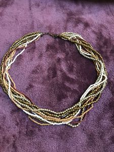 multi bead layer necklace