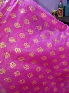 Women Printed Pink Dupatta