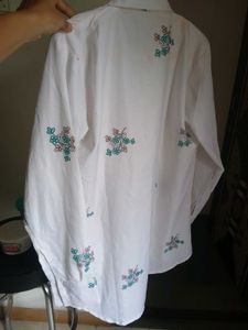Floral White Shirt