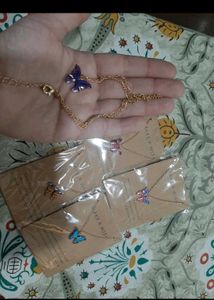 Butterfly Necklaces (Set Of 5)