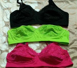 Soft Comfortable Net Cup Bra
