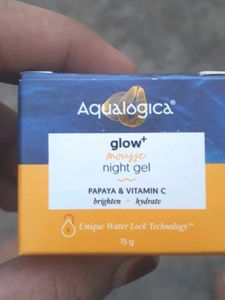 Aqualogica Glow+ Mousse Vitamin C Night Gel with P