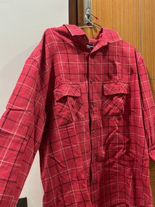 Red Plaid Flannel Shirt