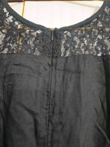 Eavan Black Lace Jumpsuit From Myntra