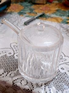 Crystal Container For Sugar/salt Or Any Storage
