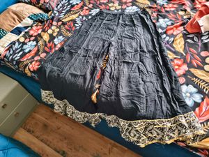 Ethnic Black flared  palazzo pant..