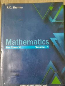 RD Sharma Mathematics Class XI (Vol 1 &amp; 2)
