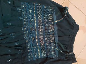 Stylish Green Palazzo Set