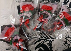 Crochet Single Rose Bouquet 💐💝