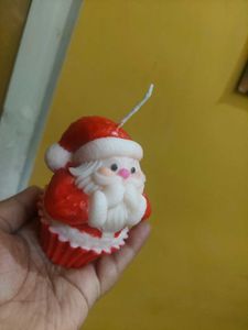 Festive Santa Claus Candle