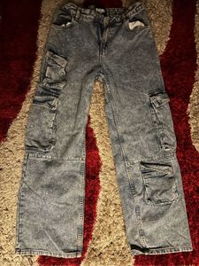 medium waist baggy y2k korean jeans