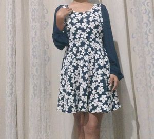 Floral Dress with Long Sleeves