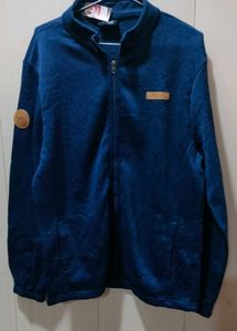 Blue Knit Jacket