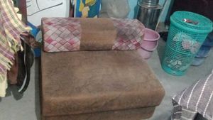 Foldable Sofa Bed - Brown