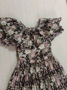 Floral Printed Frock For Girls